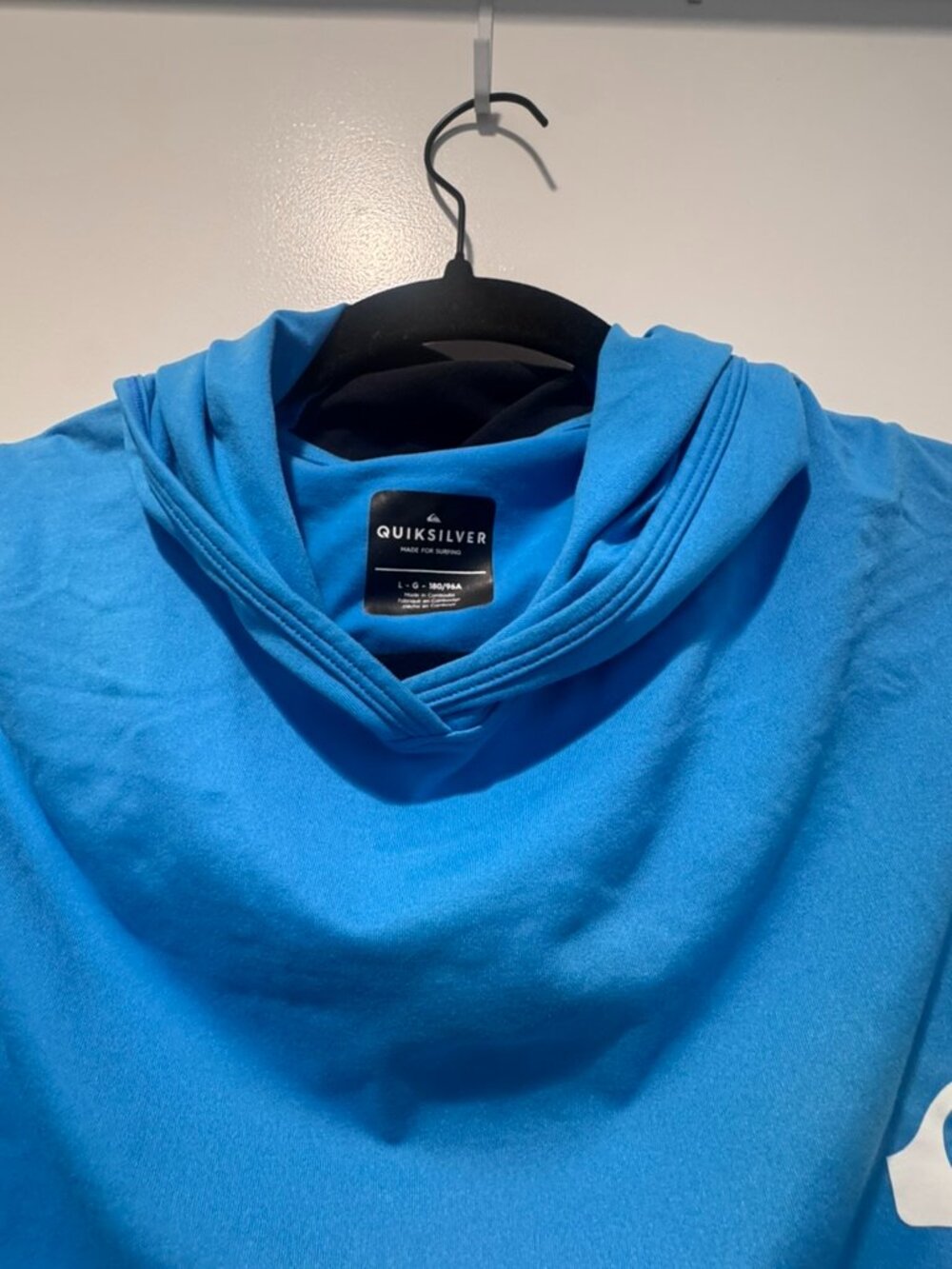 Men's Dredge Hooded Rash Guard Blue Size Large - Picture 2 of 4
